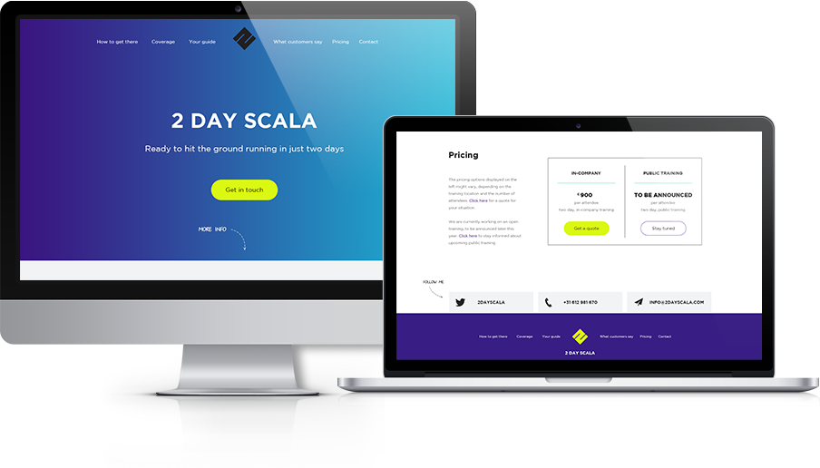 2dayscala website